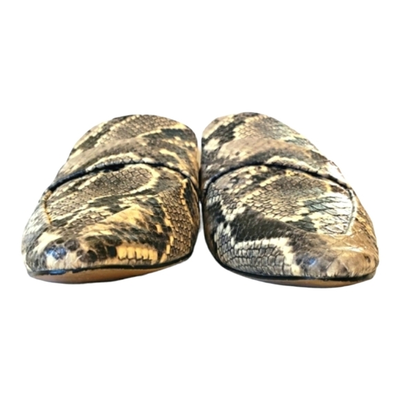 Steve Madden Hollie Loafer Pointed Toe Snake Embossed Women's Size 10 - Picture 4 of 7